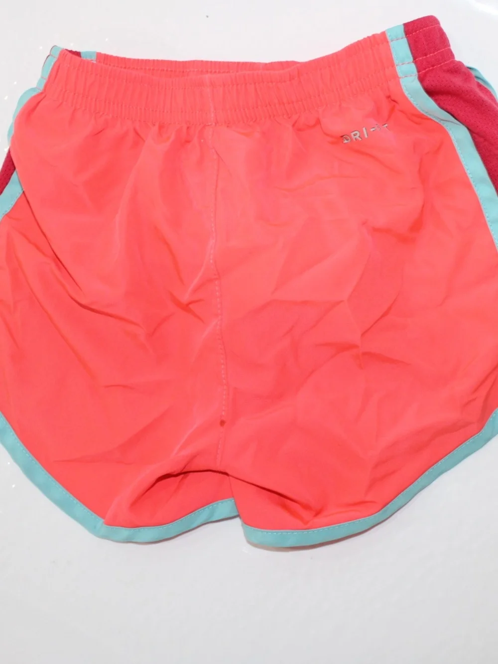 Nike Women's Coral with Aqua Trim Athletic Shorts